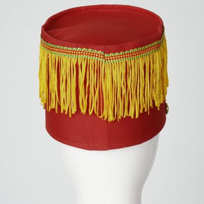 Alvivi Drum Major Soldier Nutcrackers Teen Adult Halloween Cosplay Party Marching Band Hat - Red, One Size