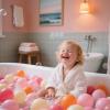 GOGOSO Ball Pit Balls for Toddler, Baby Plastic Playballs Kids Soft Pastel Pelotas Non-Toxic BPA-Free 3pink+Orange+Yellow, 100 Balls view 4