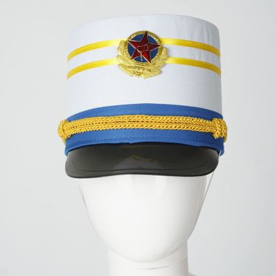 Alvivi Drum Major Soldier Nutcrackers Teen Adult Halloween Cosplay Party Marching Band Hat - Blue, One Size