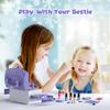 PERRYHOME Kids Makeup Set for Girl 56 Pcs Washable Real Cosmetic, Non-Toxic Frozen Toys Toddler Makeup Kit, 2026 New Princess Valentine & Birthday Girl Gift for 3 4 5 6 7 8 9 10 11 12 Year Old Girls view 3