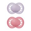 MAM Original Matte Baby Pacifier, Nipple Shape Helps Promote Healthy Oral Development, Sterilizer Case, Girl,6-16 Months(Pack of 2) view 1