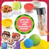 Cocomelon Kids Sensory Science Kit - 5 Experiments - Scented Dough, Textured Balls and Magnifier. view 2