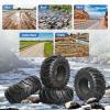 GoHobby 2.2inch Crawler Tires 4Pcs RC Rubber Tyre Set Wheel Tires for Tamiya Blackfoot Axial SCX10 RR10 Wraith 1/10 RC Rock Crawler Truck view 3