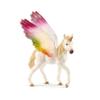 SCHLEICH Bayala 70577 Rainbow Winged Unicorn, Foal, Age 5, 7.5 x 5 x 9.7 cm view 1