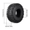 CrazyHobby 1.9 Crawler Tires with Foam Inserts for Traxxas TRX-4 Axial SCX10 II III 1/10 RC Rock Crawler Car view 2