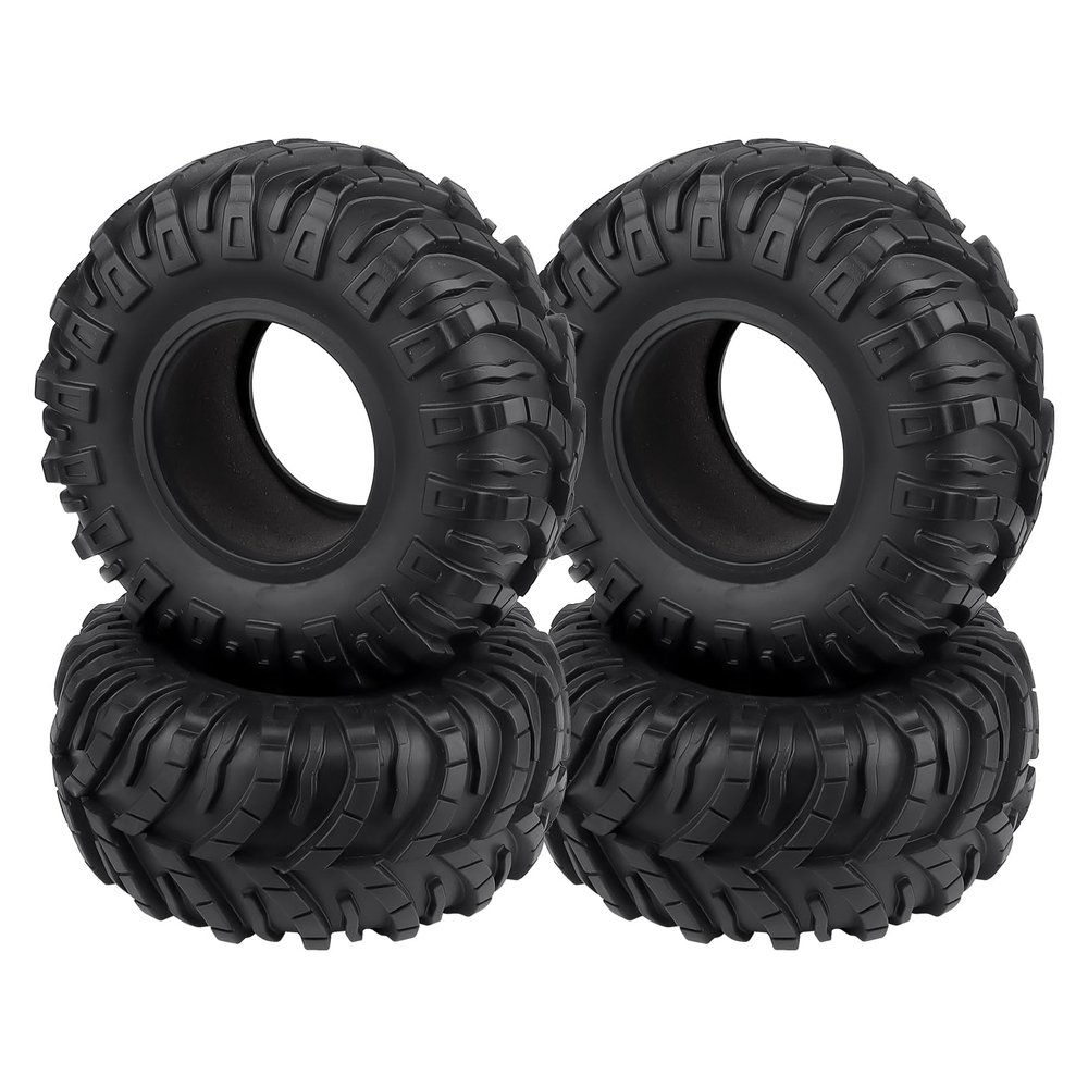 Hobbyfire 2.2 Crawler Tires with Foam for 1/10 RC Rock Crawler Traxxas TRX4 Axial SCX10 II III AX10 Wraith D90 Redcat Gen 8 (4pcs)