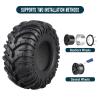 Hobbyfire 2.2 Crawler Tires with Foam for 1/10 RC Rock Crawler Traxxas TRX4 Axial SCX10 II III AX10 Wraith D90 Redcat Gen 8 (4pcs) view 3