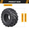 4pcs 2.2inch Crawler Tires Super Soft Rubber 128mm/5.04" Mud Tyres Foam Insert for 1/10 RC Crawler Car Axial Wraith Traxxas TRX4 Sport Redcat Everest 10 view 2