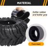 4pcs 2.2inch Crawler Tires Super Soft Rubber 128mm/5.04" Mud Tyres Foam Insert for 1/10 RC Crawler Car Axial Wraith Traxxas TRX4 Sport Redcat Everest 10 view 3