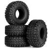 GoHobby 1.9" Crawler Tires  4.48" (114mm) Soft Rubber Tires with Foam Inserts for Axial SCX10 II III RR10 Wraith (1/10 Scale, 4PcS) view 1