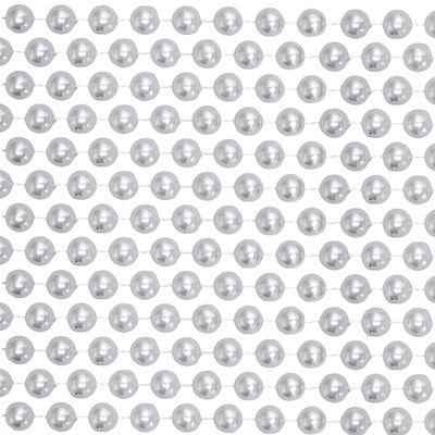 48" 16mm Round Pearl White Mardi Gras Beads Dozen (12 Necklaces)