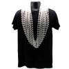 48" 16mm Round Pearl White Mardi Gras Beads Dozen (12 Necklaces) view 2