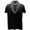 33" 12mm Round Metallic Purple, Gold and Green Mardi Gras Beads Dozen (12 Necklaces) view 2