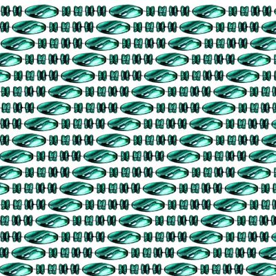48" Swirl Metallic Green Mardi Gras Beads - 1 Dozen (12 Necklaces)
