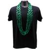 48" Swirl Metallic Green Mardi Gras Beads - 1 Dozen (12 Necklaces) view 2
