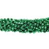 48" 12mm Cut Metallic Green Mardi Gras Beads Dozen (12 Necklaces) view 3