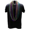 48" 12mm Round Metallic 6 Color Mardi Gras Beads  Set of 12 Necklaces Dozen (12 Necklaces) view 2