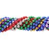 48" 12mm Round Metallic 6 Color Mardi Gras Beads  Set of 12 Necklaces Dozen (12 Necklaces) view 3
