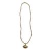 33" Purple and Gold Football Mardi Gras Beads (Dozen) view 2