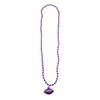 33" Purple and Gold Football Mardi Gras Beads (Dozen) view 3