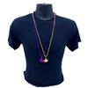 33" Purple and Gold Football Mardi Gras Beads (Dozen) view 4