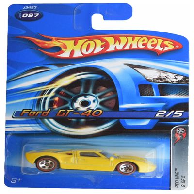 Hot Wheels Ford GT 40, [Yellow] Red Line 2/5#97