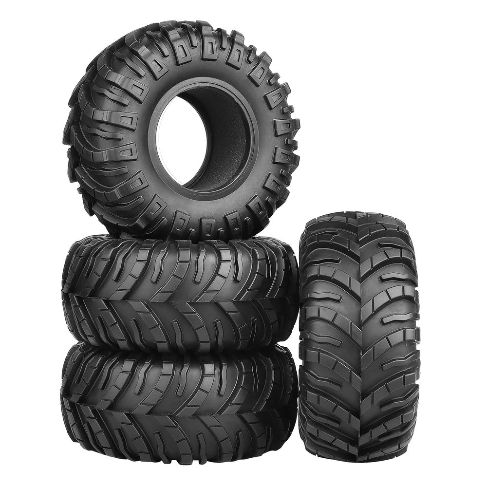 FriHobby 2.2 RC Crawler Tires Super Soft Good Grip for 1/10 Scale Rock Crawler Car fit TRX4 Axial Wraith SCX10 III II Redcat Gen 8