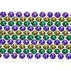 60" 10mm Round Metallic Purple, Gold and Green Mardi Gras Beads Dozen (12 Necklaces) view 1