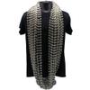 72" 18mm Round Metallic Silver Mardi Gras Beads Dozen (12 Necklaces) view 2