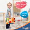 Driddle Busy Board - Wooden Montessori Activity Board for Toddlers & Kids - 12 Educational Sensory Toys to Learn Basic Life Skills & Develop Fine Motor Skills + Baby Mirror view 3