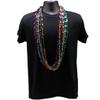 48" Swirl Metallic 6 Color Mardi Gras Beads - 1 Dozen (12 Necklaces) view 2
