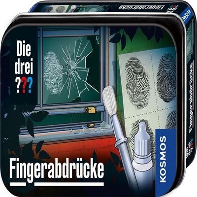Die drei Kosmos Fingerprints 632335, Detective Gadget, Exciting Detective Toy Set for Children from 8 Years, Gift for Birthday, Souvenir, Black