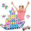 MAGBLOCK Magnetic Building Blocks Set: 156Pcs Magnetic Tiles Gifts with Car, Letter Card and Ferris Wheel, Upgrade Magnet Kids Toys for 3+ Year Old Boys Girls, STEM Toddler Toys for Inventive Learning view 1