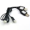 DEVMO 2pcs USB Charger Cable 1A with XH-3P Connector Compatible with Hosim Q903 Q905 Axial SCX10 2S 7.4V LiPo Battery RC Car Rock Crawler FPV Drone Quadcopter view 1