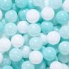 GOGOSO Ball Pit Balls for Toddlers Kids Plastic Balls for Ball-Pit Playpen Pool Baby Pastel BPA-Free Non Toxic Pastel Crush Proof Bal Blue Green White 100pcs view 1