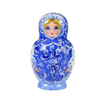BBZY Russian Matryoshka Cute Matryoshka 7-Piece Russian Nesting Dolls Christmas Halloween Birthday Travel Souvenir Decoration