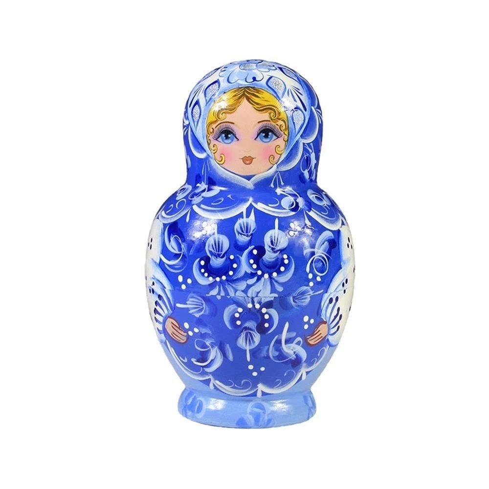 BBZY Russian Matryoshka Cute Matryoshka 7-Piece Russian Nesting Dolls Christmas Halloween Birthday Travel Souvenir Decoration