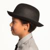 Boland Bowler Hat Melon Hat Kids Felt Look with Satin Ribbon Charleston Style 1920s for Costume Carnival Theme Party view 3