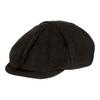 Boland 33024 Birmingham Hat, Black, Peaked Cap, English, Fabric with Herringbone Pattern, Costume, Carnival, Theme Party view 1