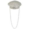 Boland 33022 - Dusty Delight Hat, Silver, with Sequins and Link Chain, Rock Star, Punk Lady, Hat, Costume, Carnival, Theme Party view 2
