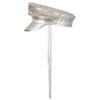 Boland 33022 - Dusty Delight Hat, Silver, with Sequins and Link Chain, Rock Star, Punk Lady, Hat, Costume, Carnival, Theme Party view 3