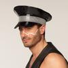 Boland 33020  Black Rock Hat, Black/Silver with Elastic Band, Rock Star, Punk Lady, Hat, Costume, Carnival, Theme Party view 3