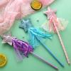 ASTER Glitter Star Wands 3Pcs 11 Inches Princess Angel Fairy Star Magic Wands Girls Fairy Magic Dress-up Star Wand Angel Fairy Costume Props Wands Sticks for Birthday Halloween Christmas Party view 4