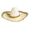 Boland 95430 Sombrero Fiesta, Diameter 48 cm, Straw Hat with Coloured Brim, Hat, Headwear, Fiesta Party, Costume, Carnival, Theme Party view 1
