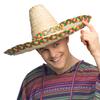 Boland 95430 Sombrero Fiesta, Diameter 48 cm, Straw Hat with Coloured Brim, Hat, Headwear, Fiesta Party, Costume, Carnival, Theme Party view 2