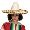 Boland 95430 Sombrero Fiesta, Diameter 48 cm, Straw Hat with Coloured Brim, Hat, Headwear, Fiesta Party, Costume, Carnival, Theme Party view 3