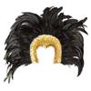 Boland - Go-go dancer, with black feathers, elaborate headpiece, samba, belly dancer, costume, carnival, theme party view 2