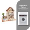 Dollhouse Furniture Miniature Dollhouse Washing Machine 1: 12 Scale Miniature Laundry Room Furniture for Appliance Toy Cloth Washer view 3