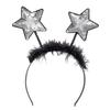 Boland - Star Tiara with Sequins, Headband with Feathers, Headpiece, Costume, Carnival, Theme Party, New Year's Eve view 1