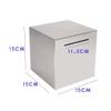 YKHB Piggy Bank, Creative Stainless Steel Coin Bank, Large-Capacity Money Bank,Can Only Save That Cannot Be Taken Out (Size : 15 * 15 * 15cm) view 2